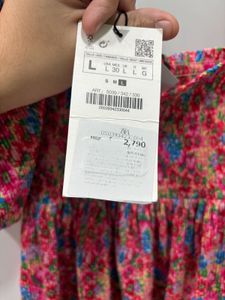Zara Floral Dress Size L