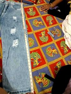 Trendy high rise Straight leg Jeans👖