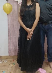 Elegant Black Ethnic Gown