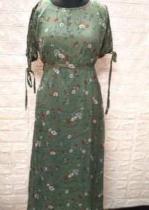Long maxi chiffon floral Dress Size XL