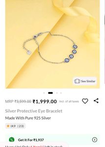 Giva Silver 925 Protective Eye Bracelet