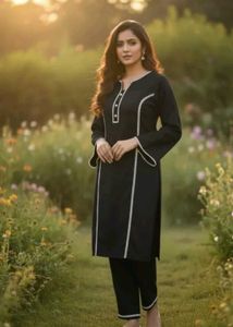 Elegant Black Kurta Set