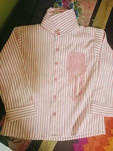 Pink Top With Cute Design 💜