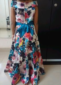Floral Multicolor Party Dress
