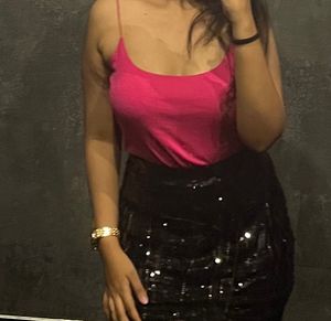hot pink tank top