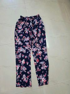 Floral Print Trousers