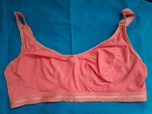 Coral Thick Strap Bra