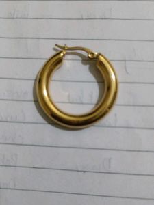 Golden water proof Chunky Hoop Earrings