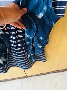 Tie-Dye Denim Vest