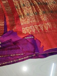 Pure Kanchi Pattu Saree 💜🧡
