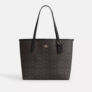 Coach City Tote in signature canvas authentic- twi