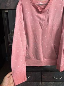 Pink Patterned Sweatshirt