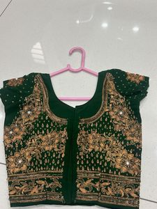 Green Embroidered Blouse 👚