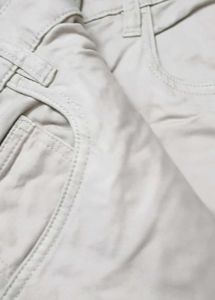 Branded White Thick Trousers