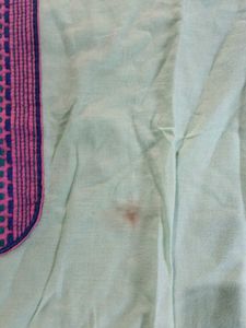 Green And Red Kurta