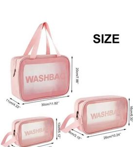 Pink Cosmetic Bags - 3 Piece Set