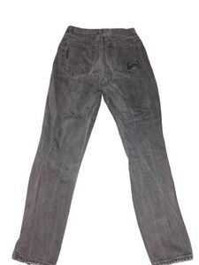 Charcoal Mom Ripped Jeans