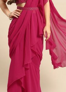Stitched Saree With Blouse