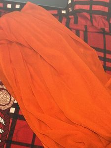 White And Orange Duppatta