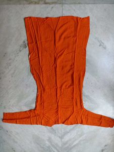 Combo of Two Orange Embroidered Kurta
