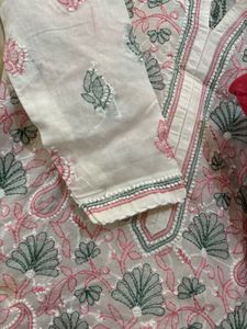 Elegant Chicken Kari Kurta Set