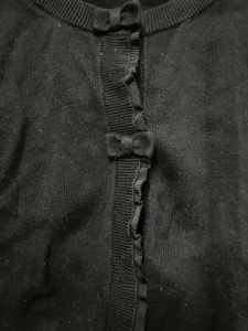 Black Woollen Shrug Coat