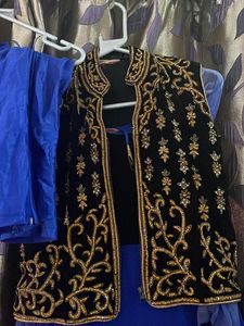 Anarkali Suit Set With Embrodid Jacket
