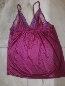 3 Piece Satin Nightgown and Shorts Set