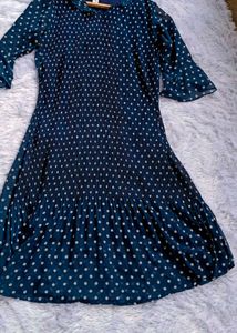 Beautiful Polka Dot Blue Dress