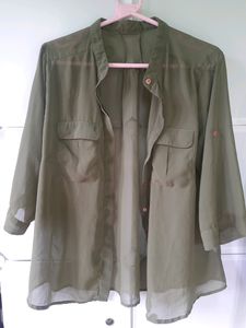 Sheer Olive Shirt