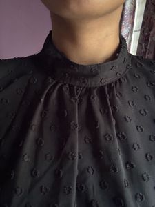 Black Mock Neck Dress