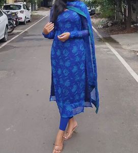 Blue kurti and dupatta only