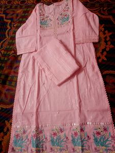 Cotton Lurex Suit Set