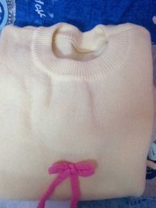 Cute Bow Detail Knit Sweater