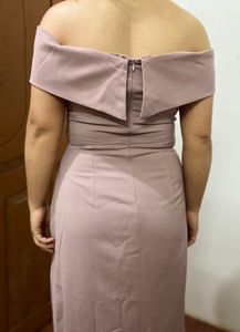 Elegant Off-Shoulder Slid dress