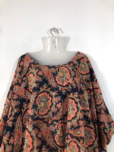 Navy Bye Printed Cape(Women’s)