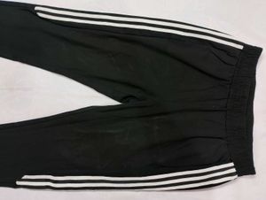 Side Lines Design Black Trousers