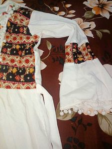 Beautiful mirror work festive dress