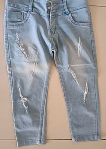 Distressed Denim Jeans