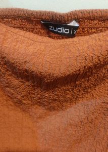 Rust Orange Off-Shoulder Top – Zudio l Size Xxl