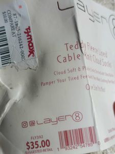 Cozy Cable Knit Socks New 10/10