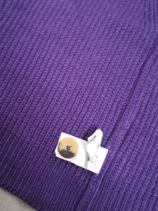Nuon Cute Purple Ribbed Top/Vest Sweater