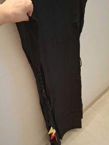Black Kurti With Matching Bracelet