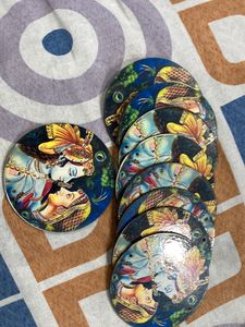 Radha Krishna Cutout For Any Art Work (pack Of 5)