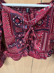 Printed Crop Top