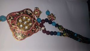 Colorful Necklace With Earrings