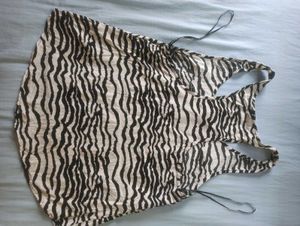 Zebra Print Tank Top