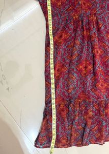 Boho Chic Red Print Dress