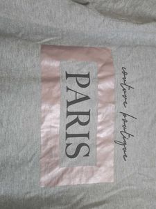 Grey Silver Cotton Tshirt