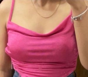 Pink Crop Top